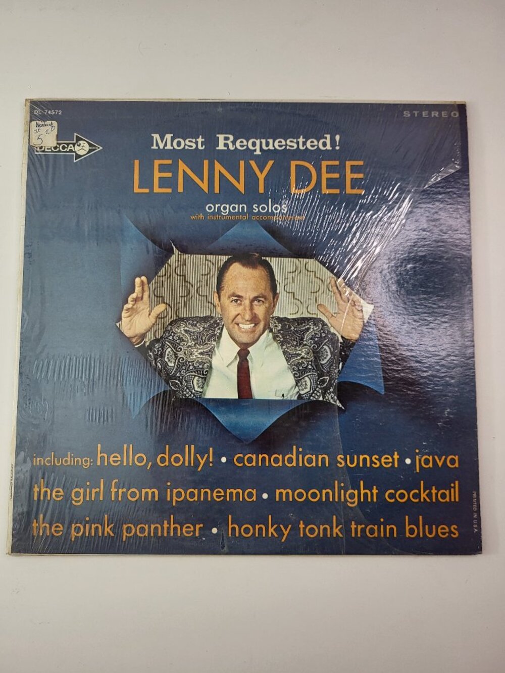 Lenny Dee Most Requested LP Vinyl Record